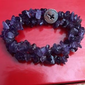 Amethyst Stone Stretch bracelet